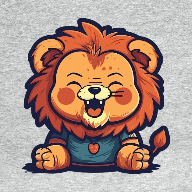 Baby lion laught by JORDYGRAPH